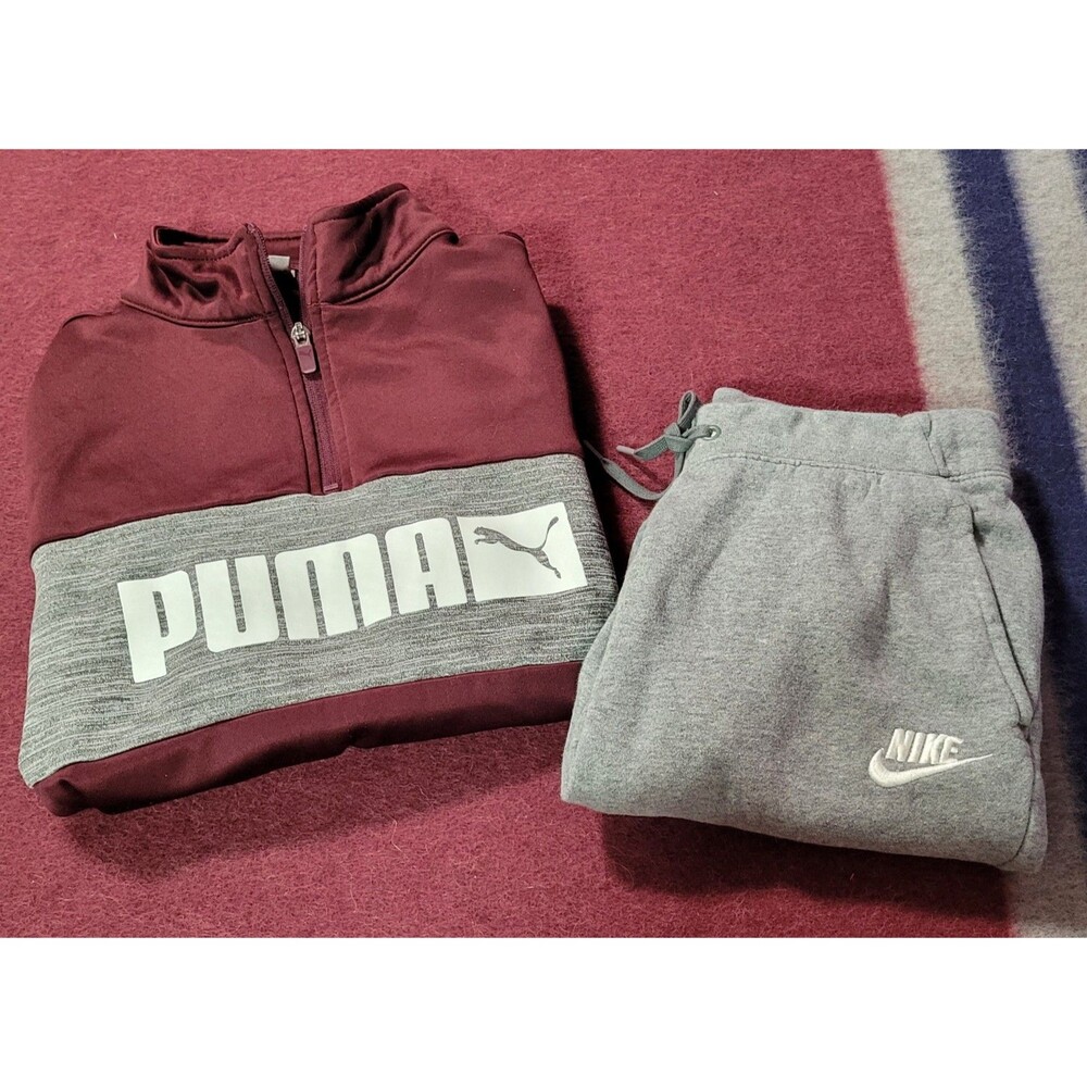 Lot Of 2 Boys Size Large Clothing Sweatpants And Sweater Pullover Mixed Lot